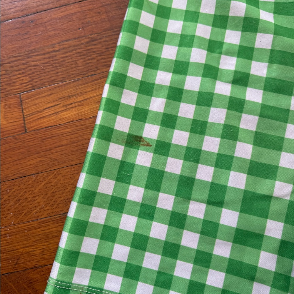 🍏 Green Gingham Bike Shorts - Picture 6 of 6